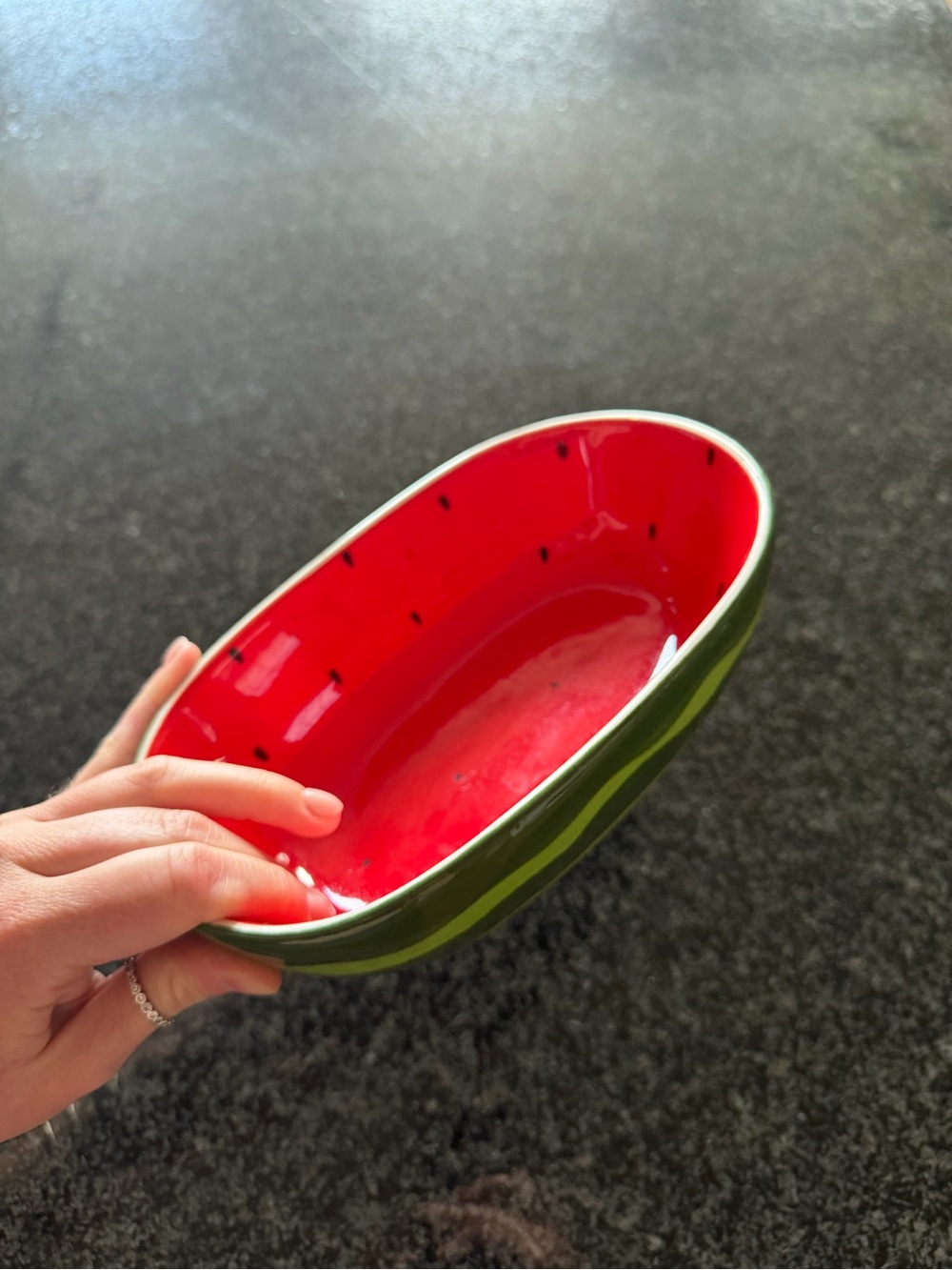 Martha Stewart Green Ceramic Serving Bowl